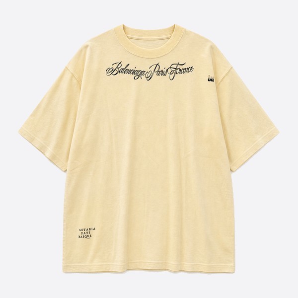 バレンシアガ ウォッシュド マルチプリント Tシャツ