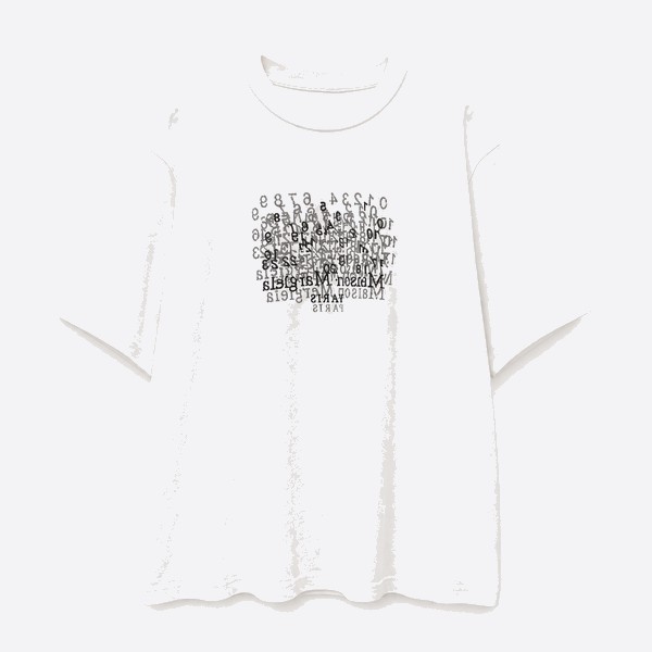エムエム6 メゾン マルジェラ ナンバーロゴ Tシャツ