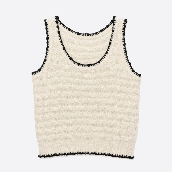 シャネル 26P クロシェニット タンクトップ