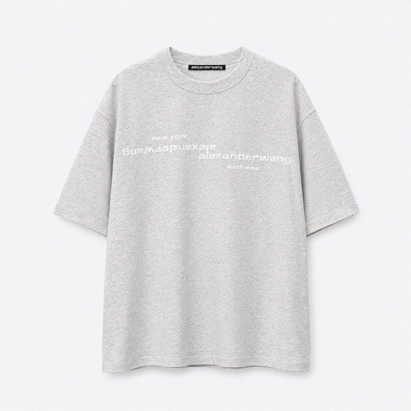 アレキサンダー ワン フォームロゴ ウォッシュ Tシャツ ホワイト