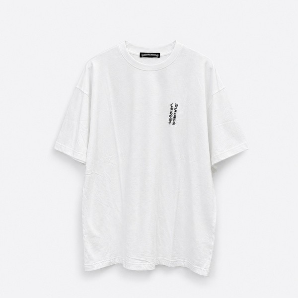 クロムハーツ レッドバックプリント ウォッシュドTシャツ ホワイト