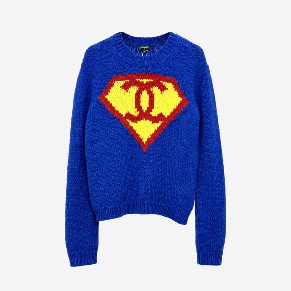 シャネル Superman CCシールド カシミヤ プルオーバー ブルー P82471K11923UA547