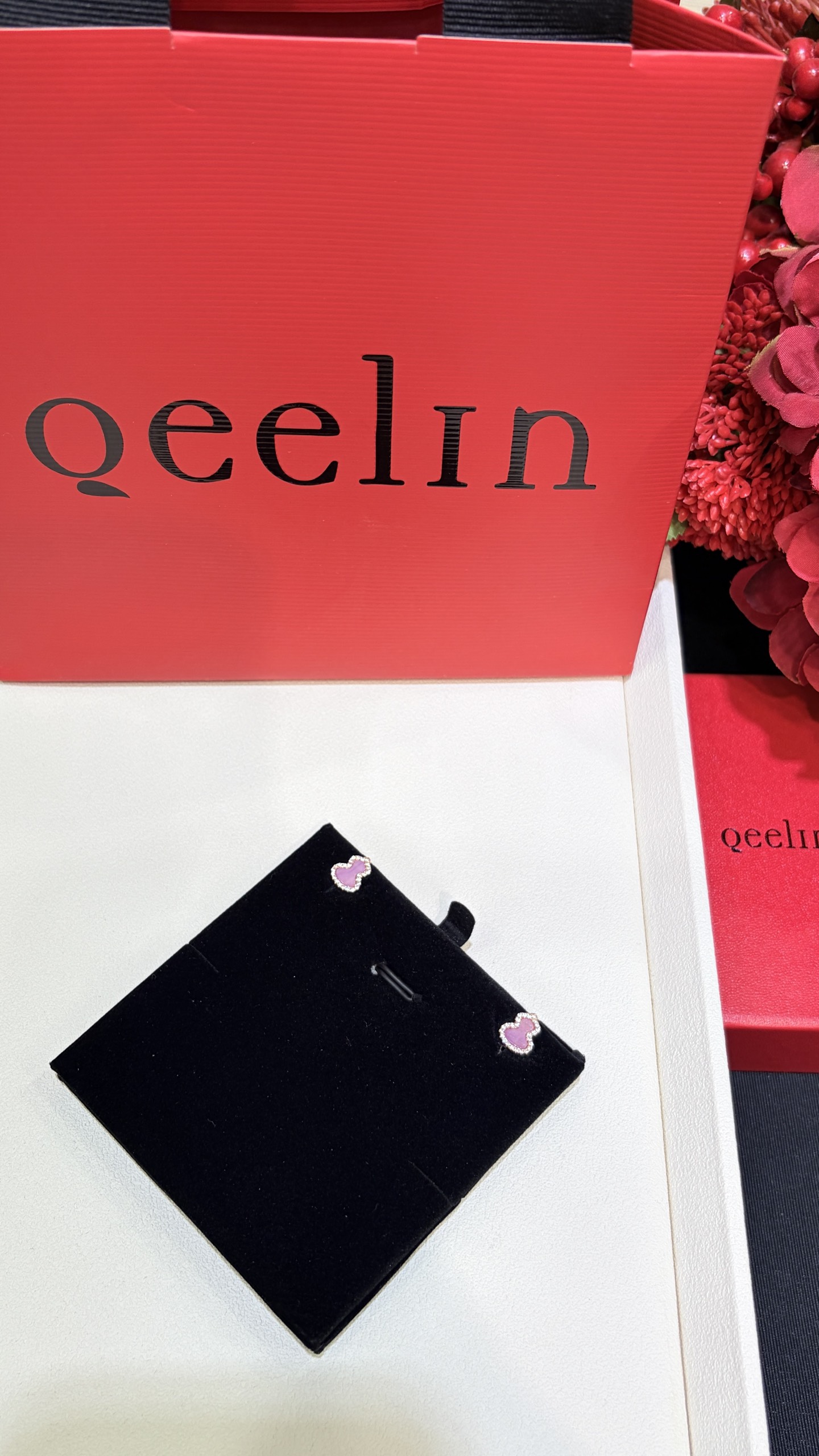 Qeelin Wulu イヤリング パープル ダイヤモンド 詳細画像 3