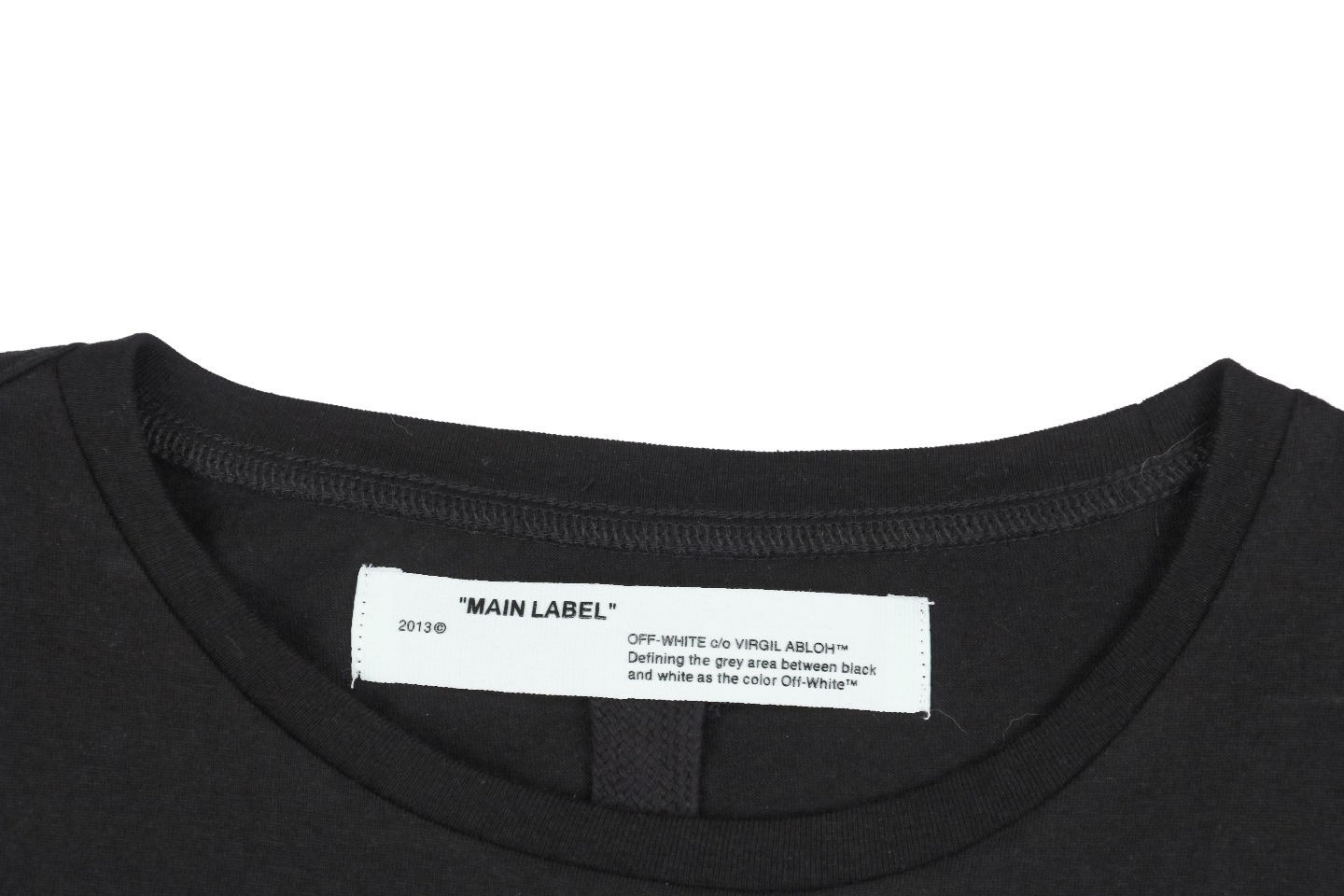 オフホワイト ウォーターカラー アロー プリント Tシャツ ブラック 詳細画像 2