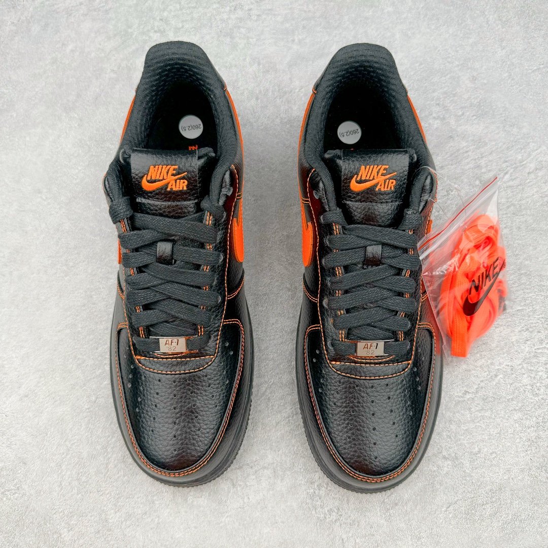 ナイキ VLONE x エア フォース 1 LOW ブラック/オレンジ AA5360-001 詳細画像 2