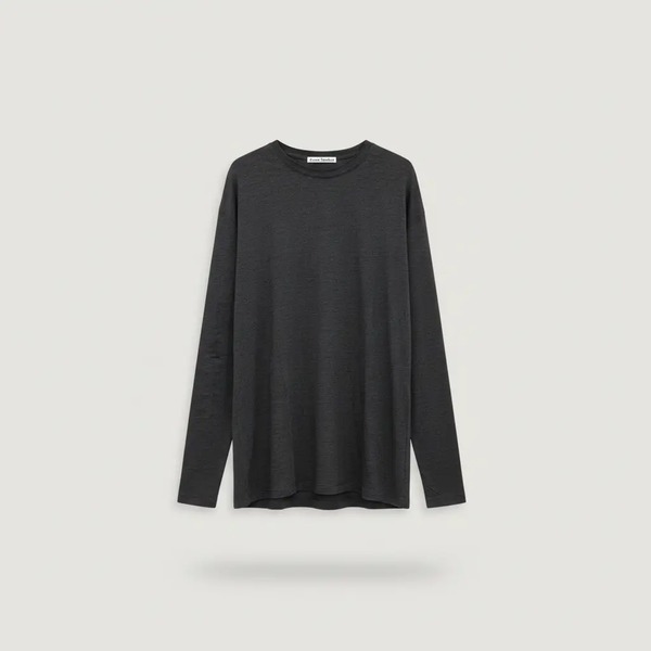 アクネ ストゥディオズ ロングスリーブTシャツ ブラック