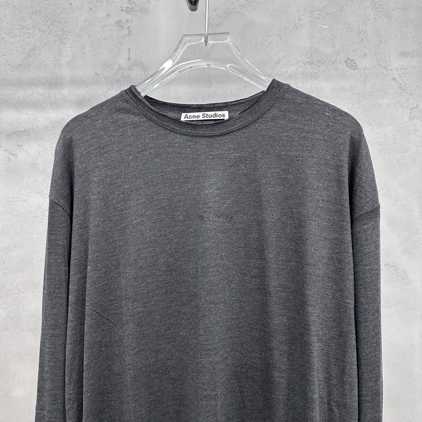 アクネ ストゥディオズ ロングスリーブTシャツ ブラック 詳細画像 2