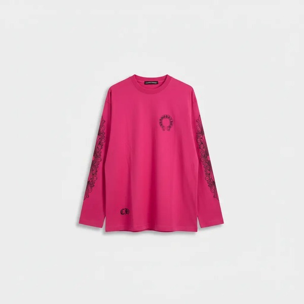 クロムハーツ 長袖Tシャツ ピンク