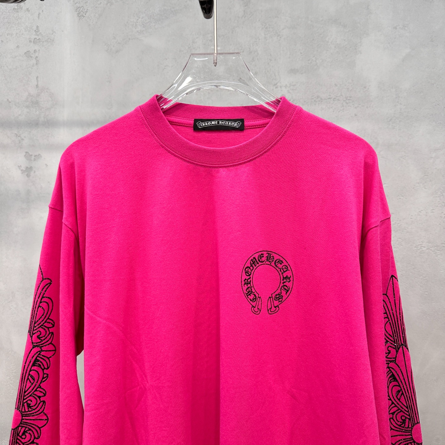 クロムハーツ 長袖Tシャツ ピンク 詳細画像 2
