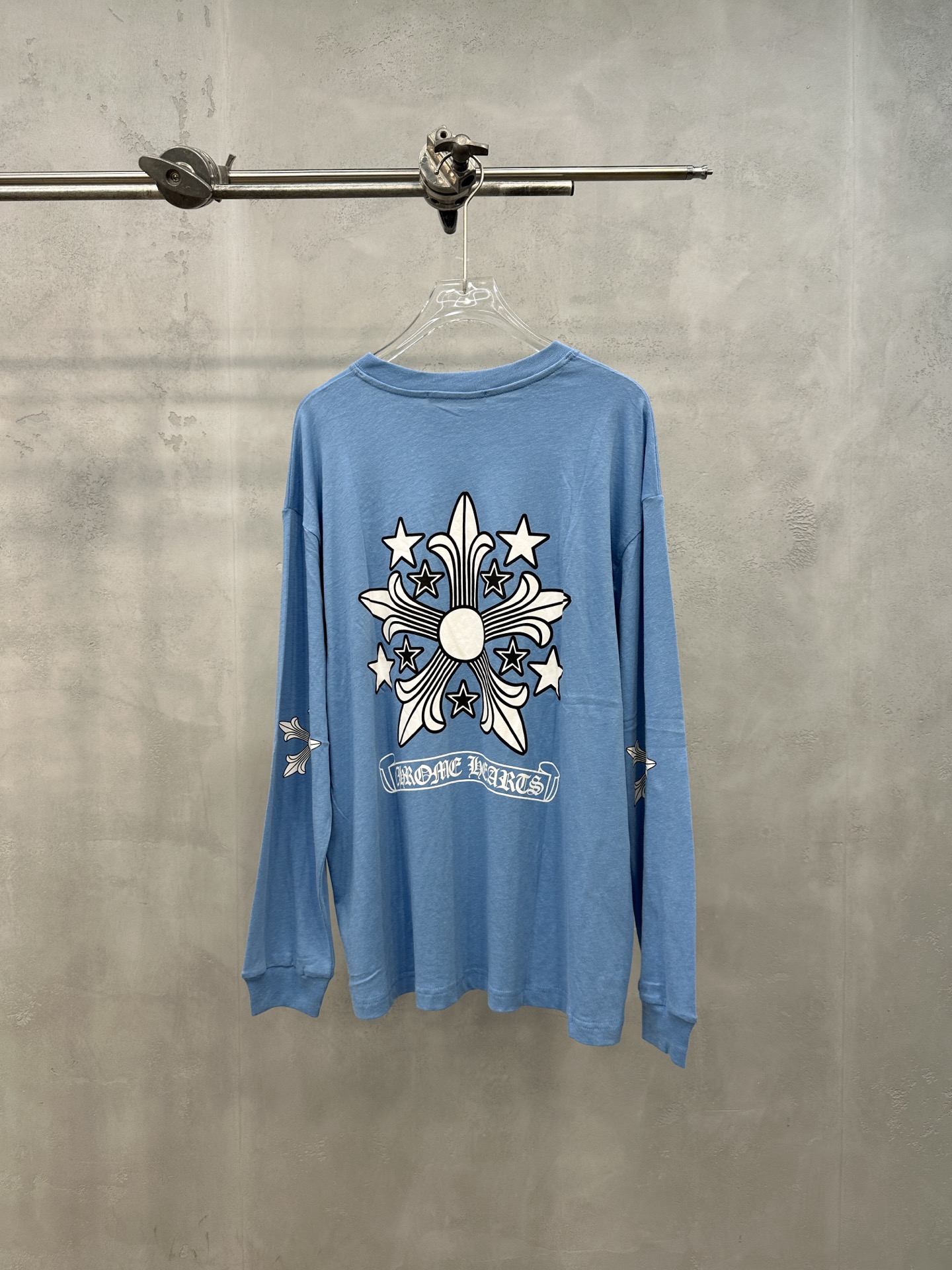 クロムハーツ 長袖Tシャツ ブルー 詳細画像 2