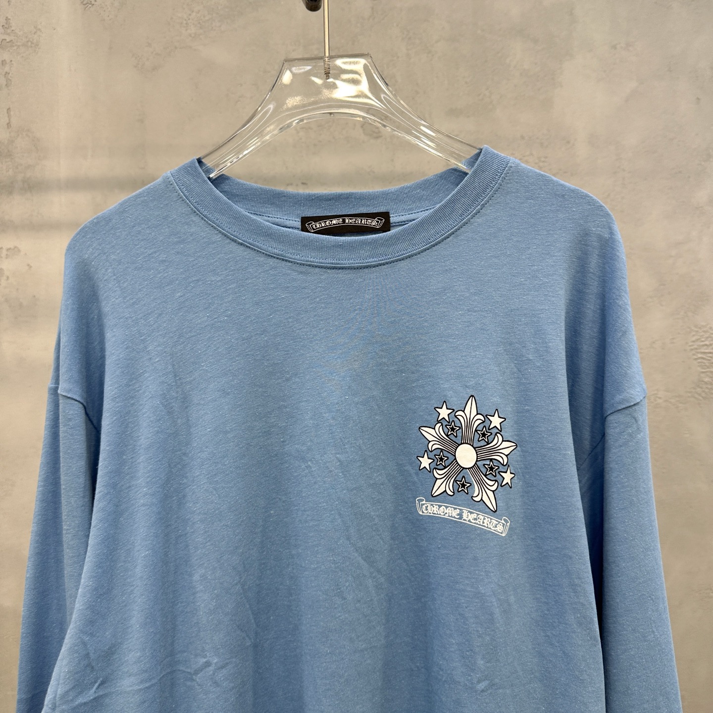 クロムハーツ 長袖Tシャツ ブルー 詳細画像 3