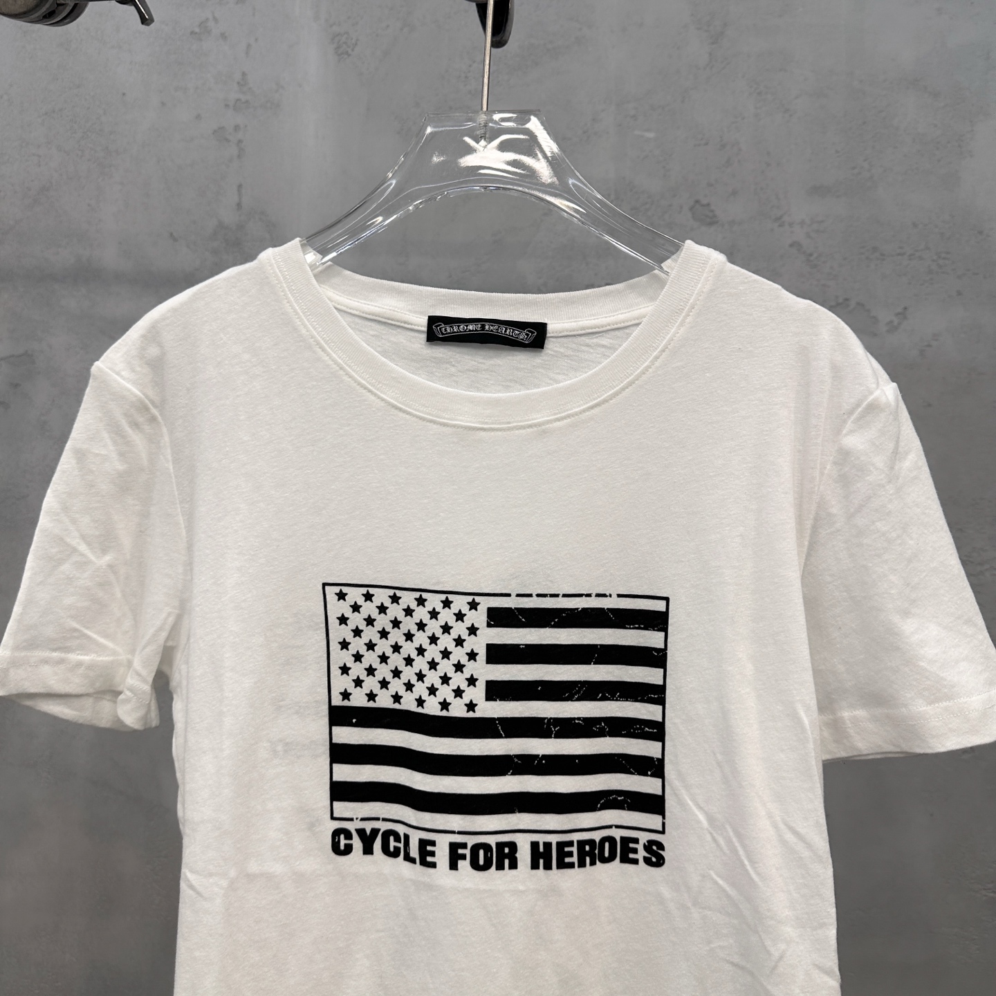 クロムハーツ × イクイノックス サイクル フォー ヒーローズ 2016 Tシャツ ホワイト 詳細画像 3