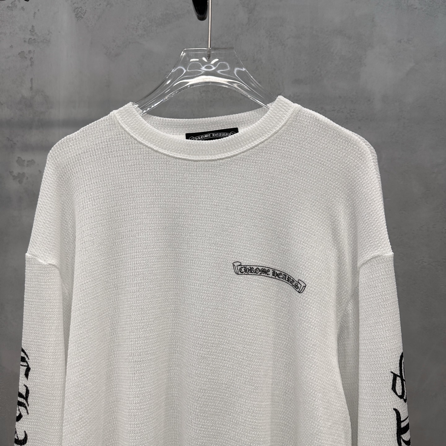 クロムハーツ 長袖プリントTシャツ ホワイト 詳細画像 3