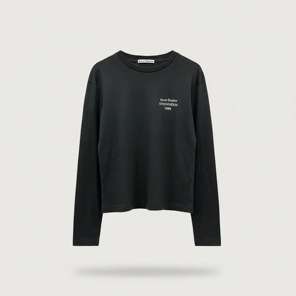 アクネ ストゥディオズ 長袖Tシャツ ブラック