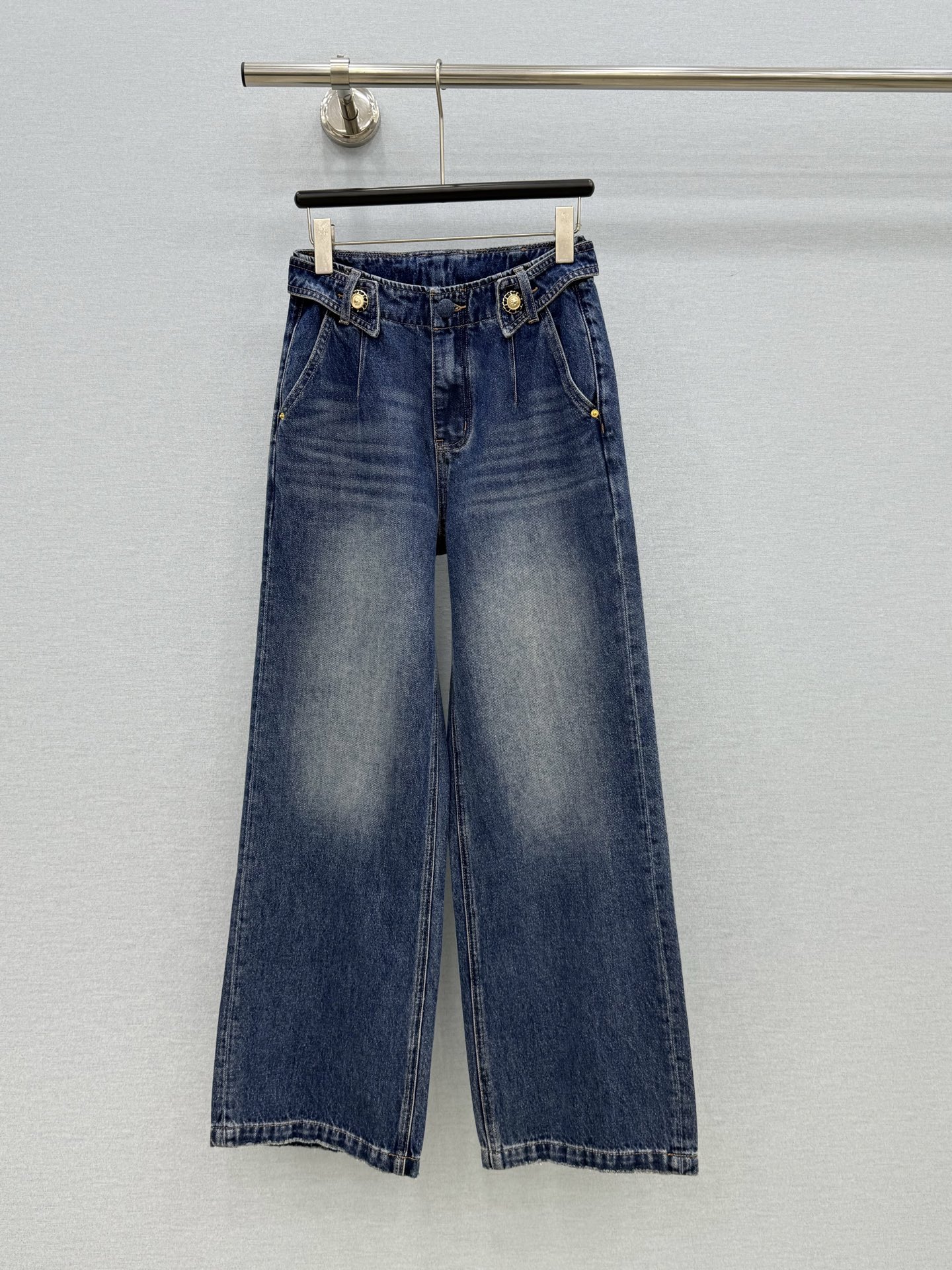 グッチ ホースビット付き コットンデニムパンツ ブルー 866906 XDDFW 4011 詳細画像 1