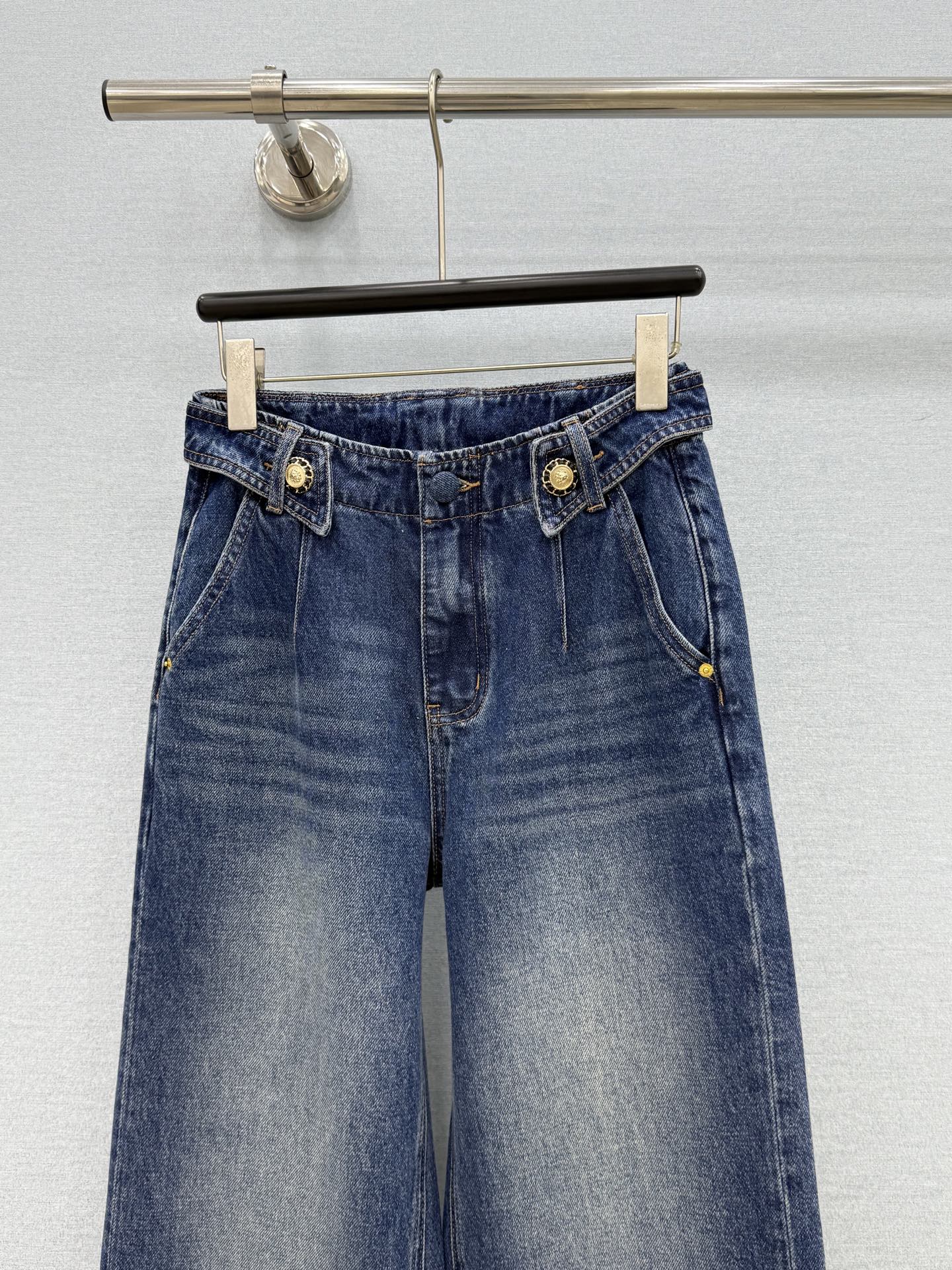 グッチ ホースビット付き コットンデニムパンツ ブルー 866906 XDDFW 4011 詳細画像 3
