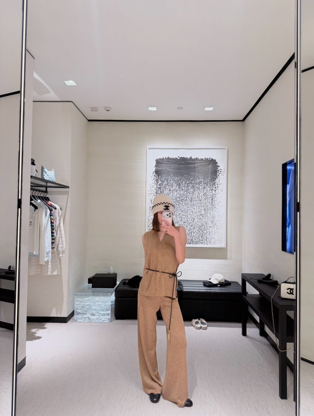 シャネル ニットベスト ベージュ CS336840528CHANEL