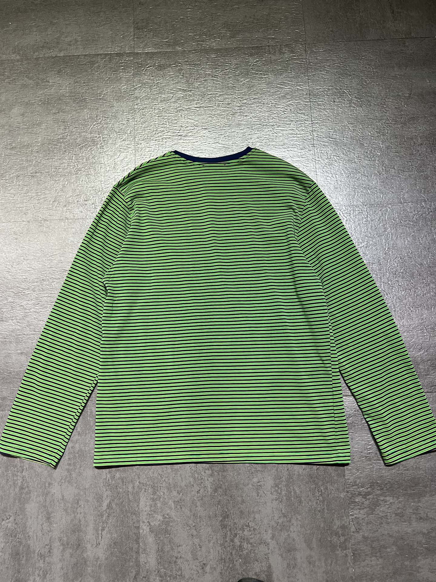 ミュウミュウ グリーンストライプ長袖Tシャツ 詳細画像 2