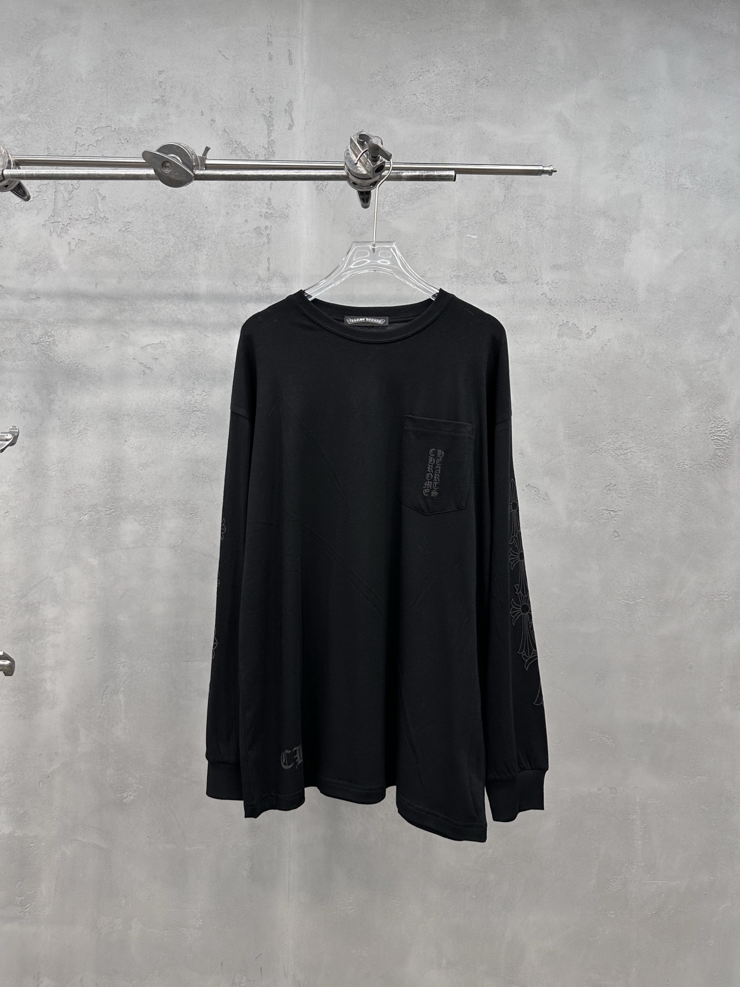 クロムハーツ ロングTシャツ ブラック 詳細画像 1
