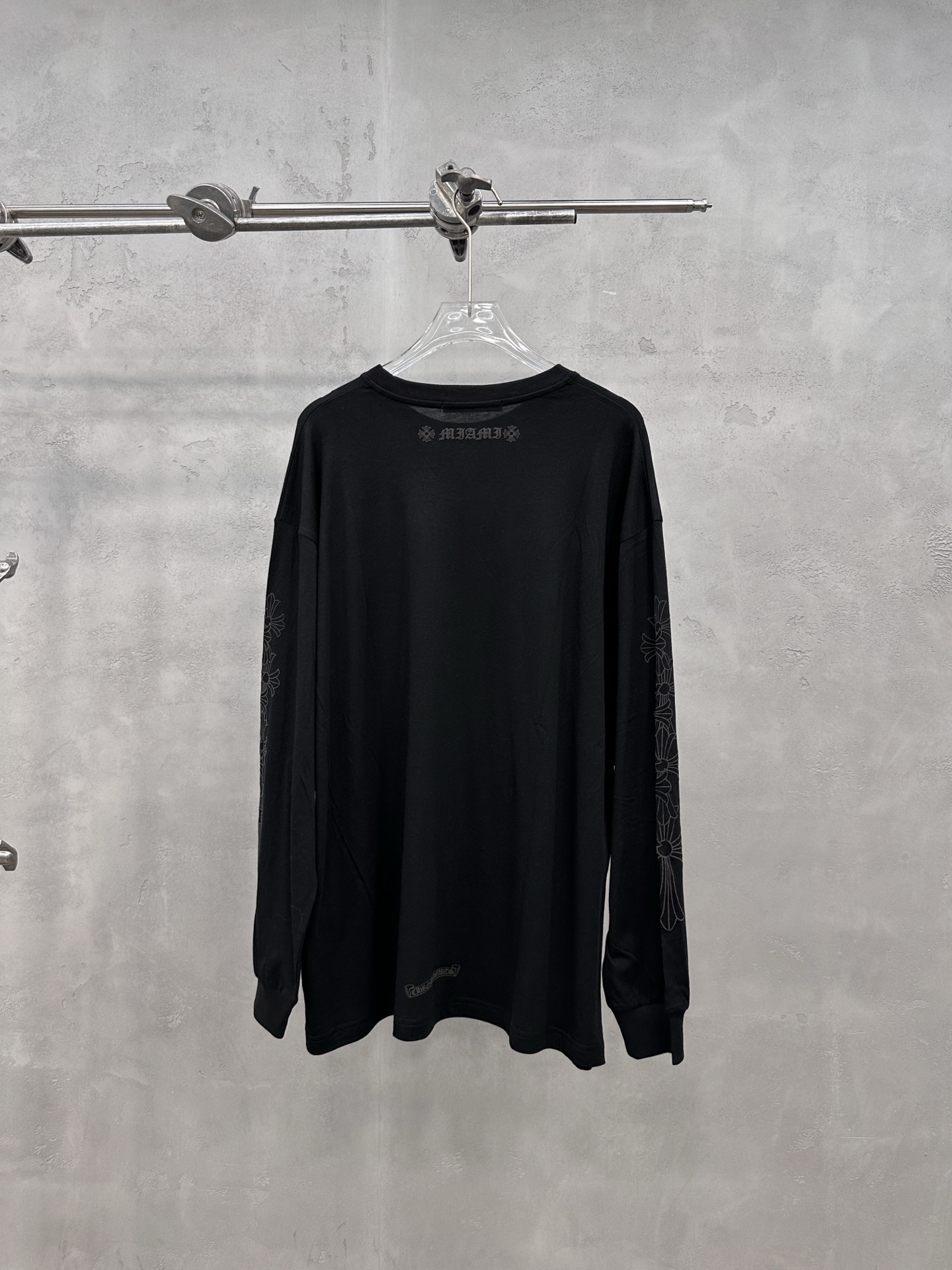 クロムハーツ ロングTシャツ ブラック 詳細画像 2