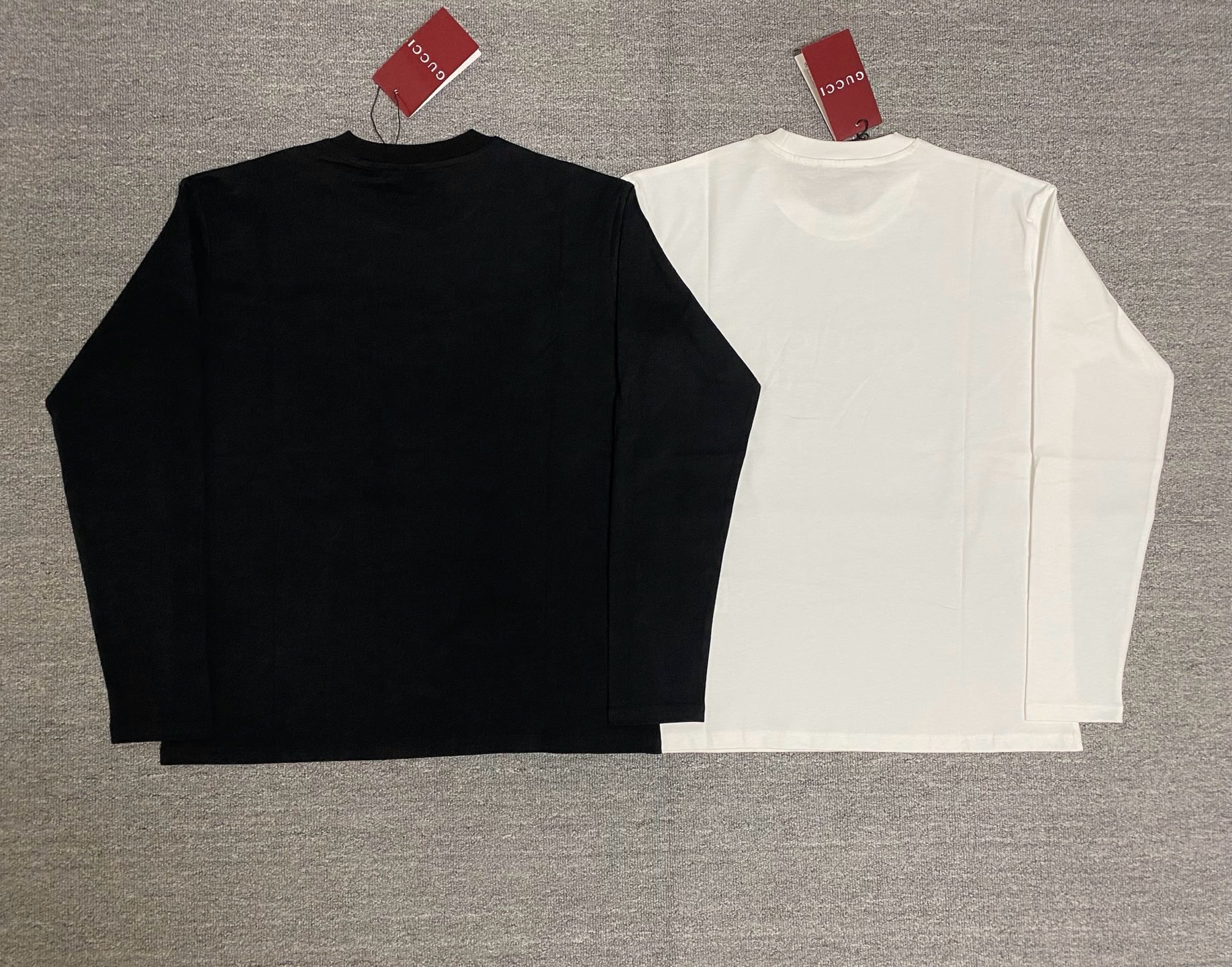 グッチ レターロゴプリント長袖Tシャツ ブラック 詳細画像 2