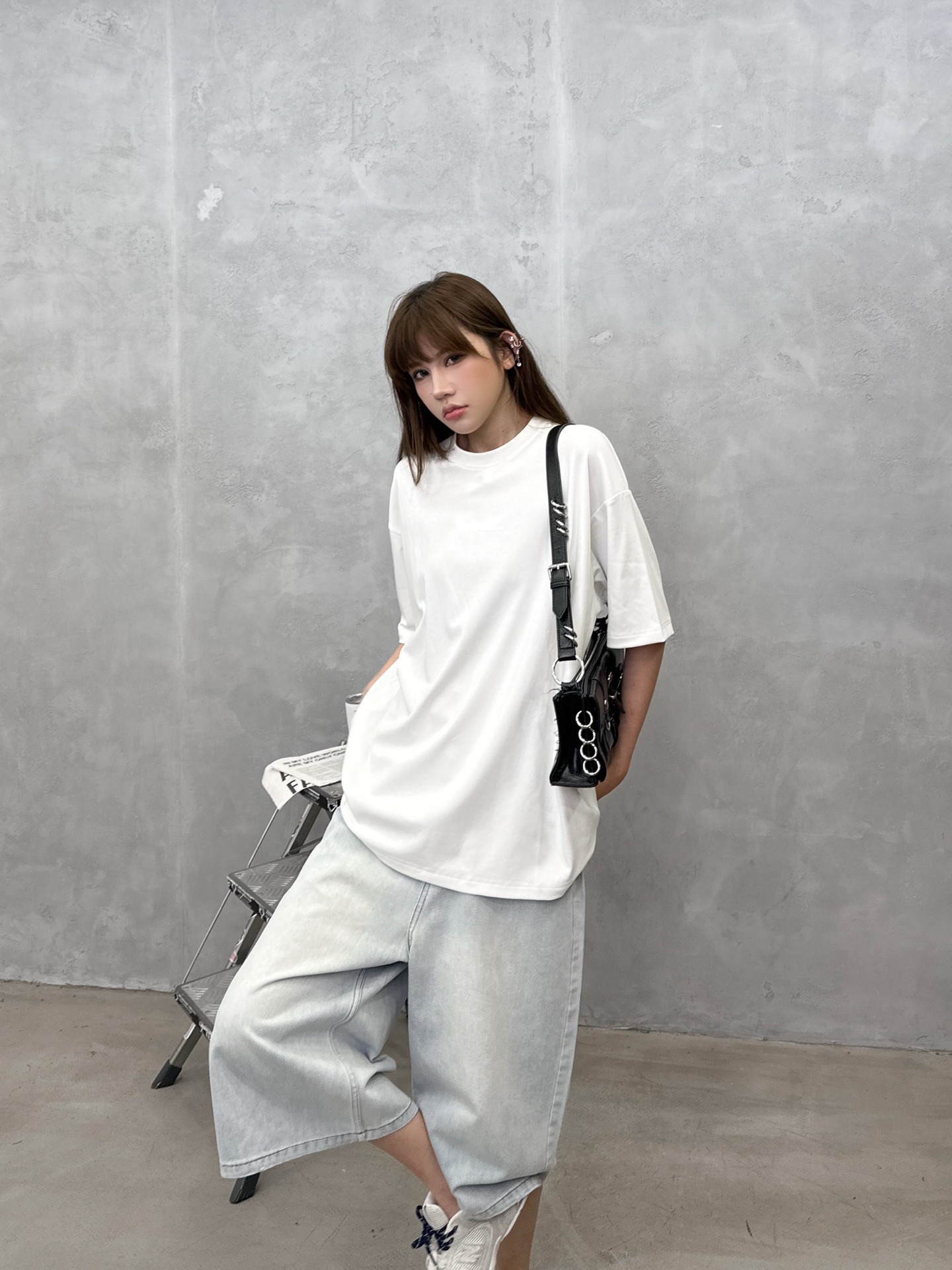 アクネ ストゥディオズ 半袖Tシャツ ホワイト