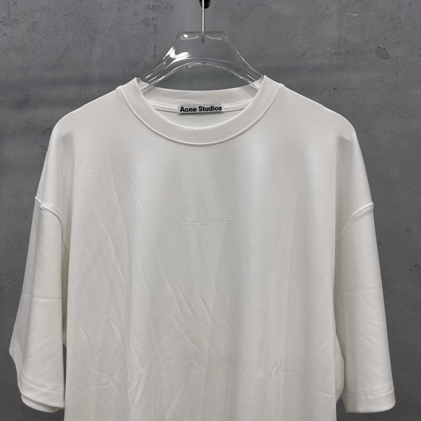 アクネ ストゥディオズ 半袖Tシャツ ホワイト 詳細画像 2