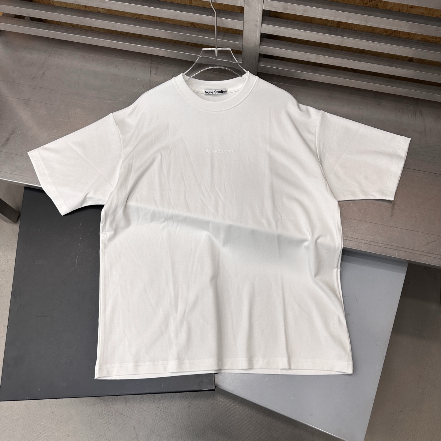 アクネ ストゥディオズ 半袖Tシャツ ホワイト 詳細画像 3
