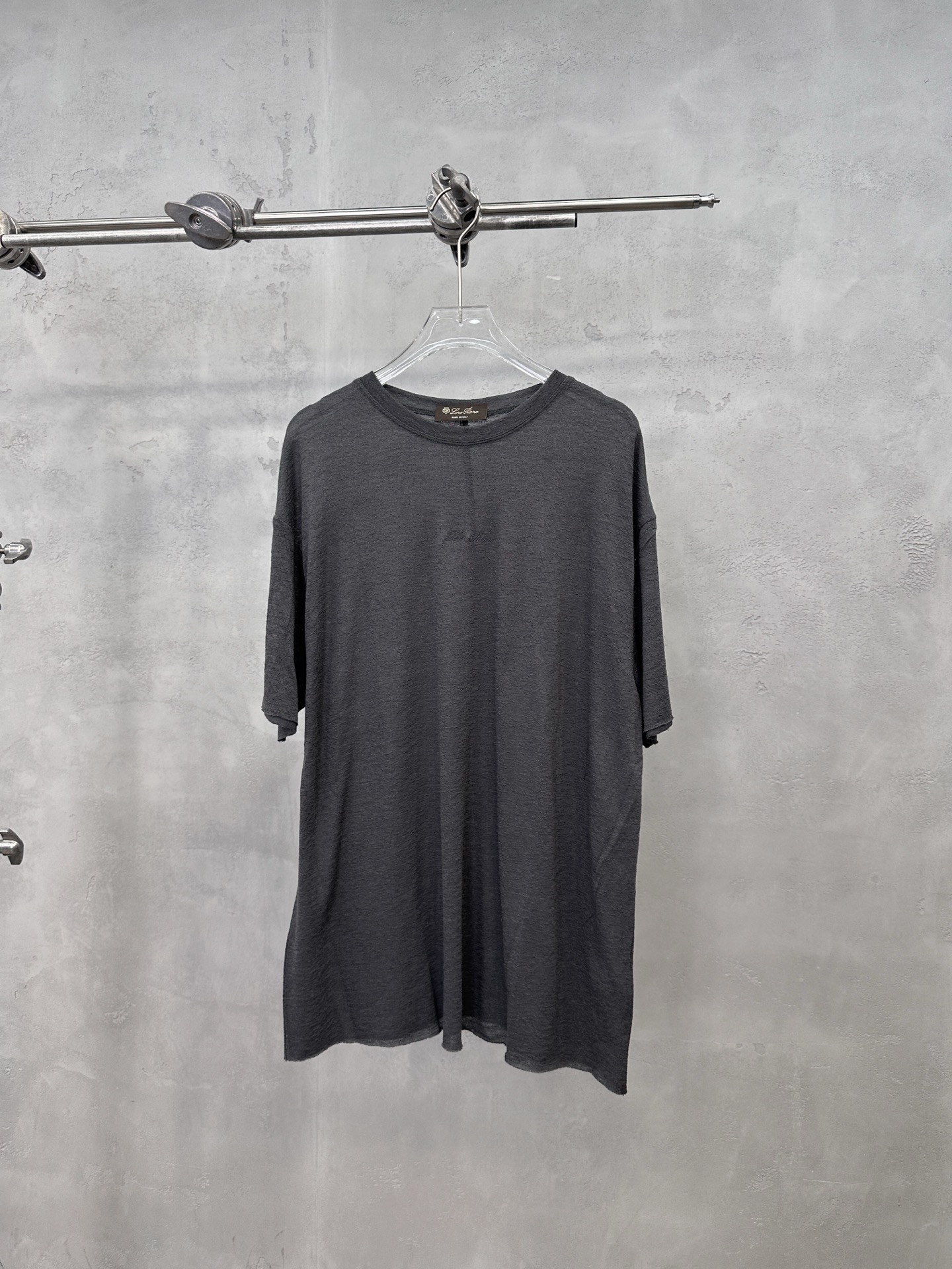 ロロ・ピアーナ 半袖Tシャツ チャコールグレー 詳細画像 1