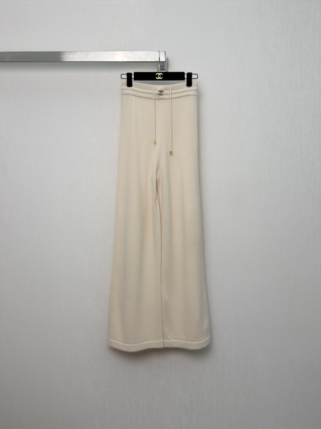 シャネル カシミヤ ワイドパンツ ブラック/ホワイト CS336844028 詳細画像 2