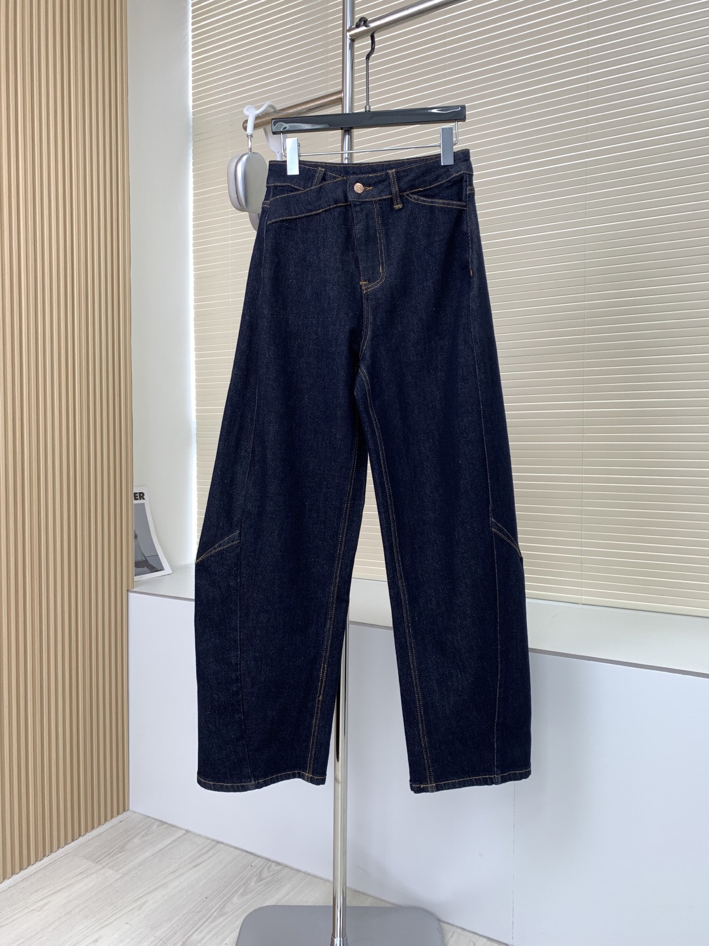 レトロデニムパンツ ディープブルー 詳細画像 1