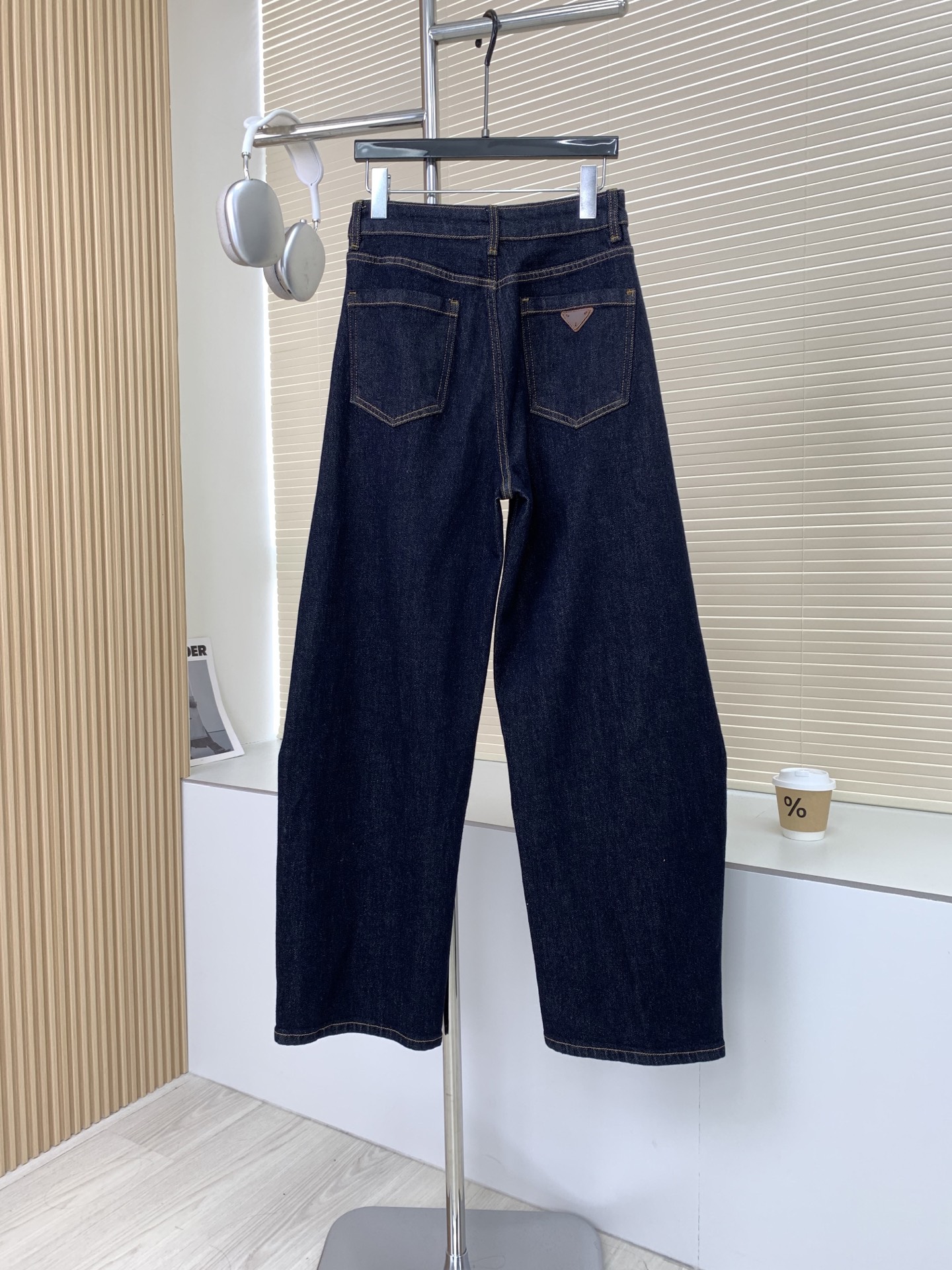 レトロデニムパンツ ディープブルー 詳細画像 2