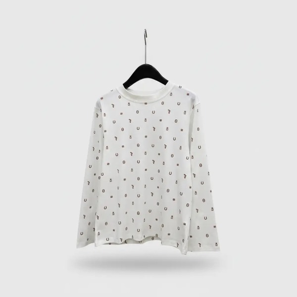 Her* グラフィックプリント長袖Tシャツ ホワイト