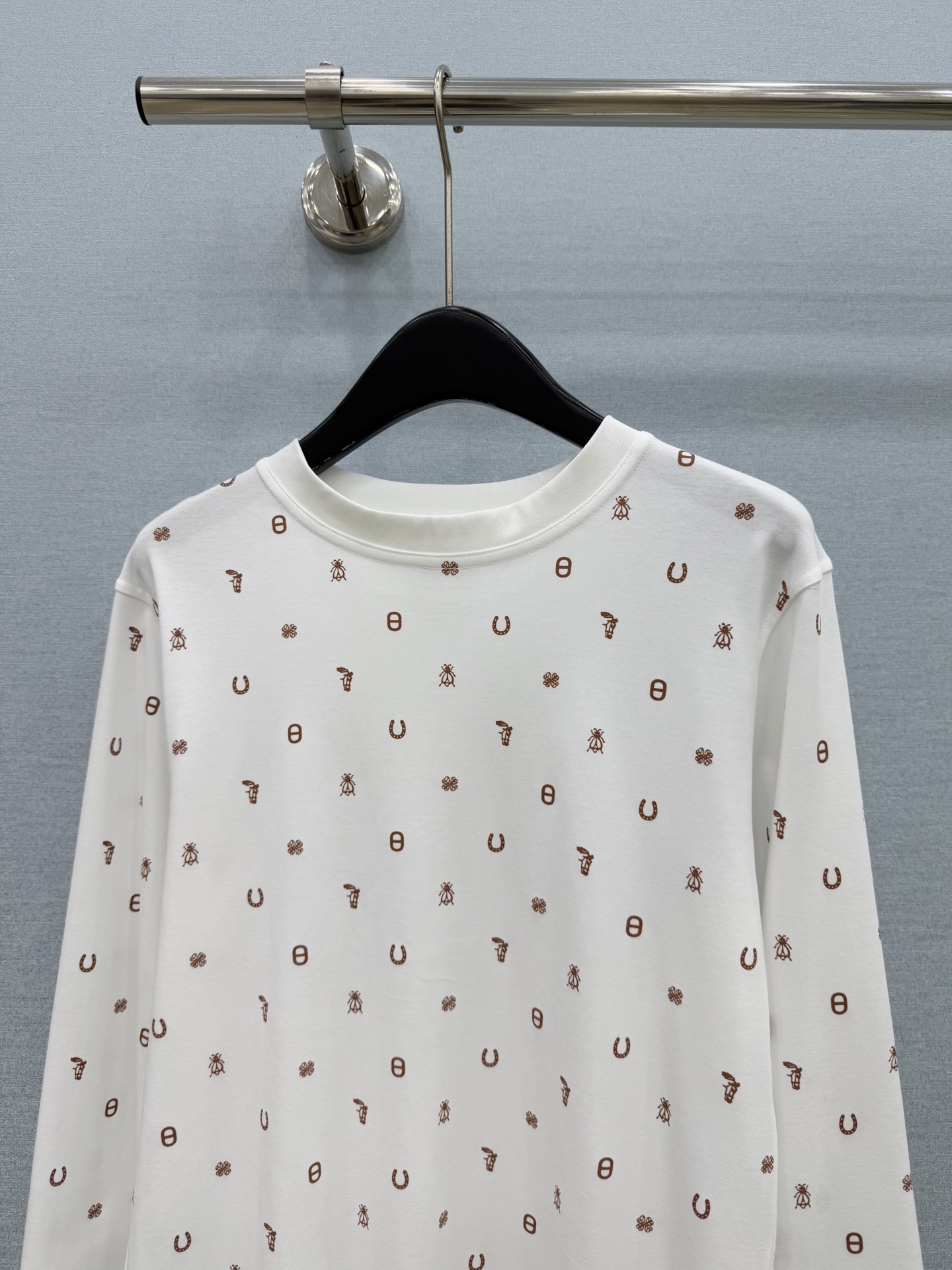 Her* グラフィックプリント長袖Tシャツ ホワイト 詳細画像 3