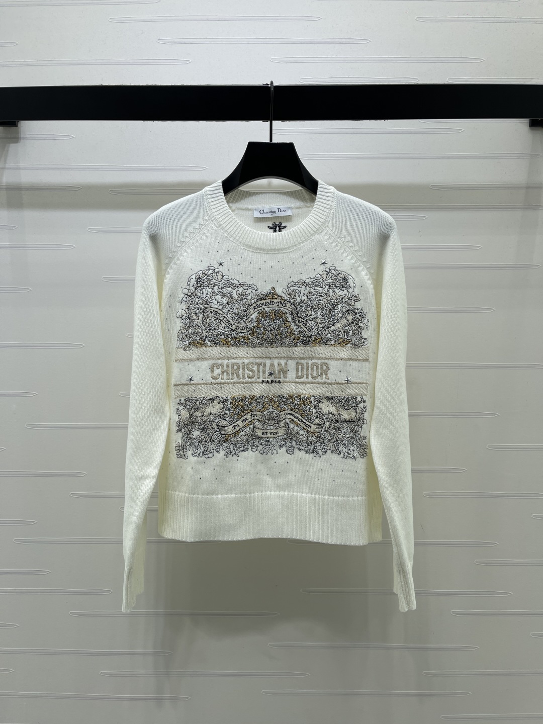 ディオール 刺繍クルーネックニットセーター 詳細画像 2