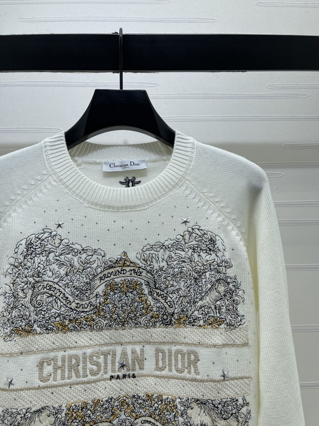 ディオール 刺繍クルーネックニットセーター 詳細画像 3