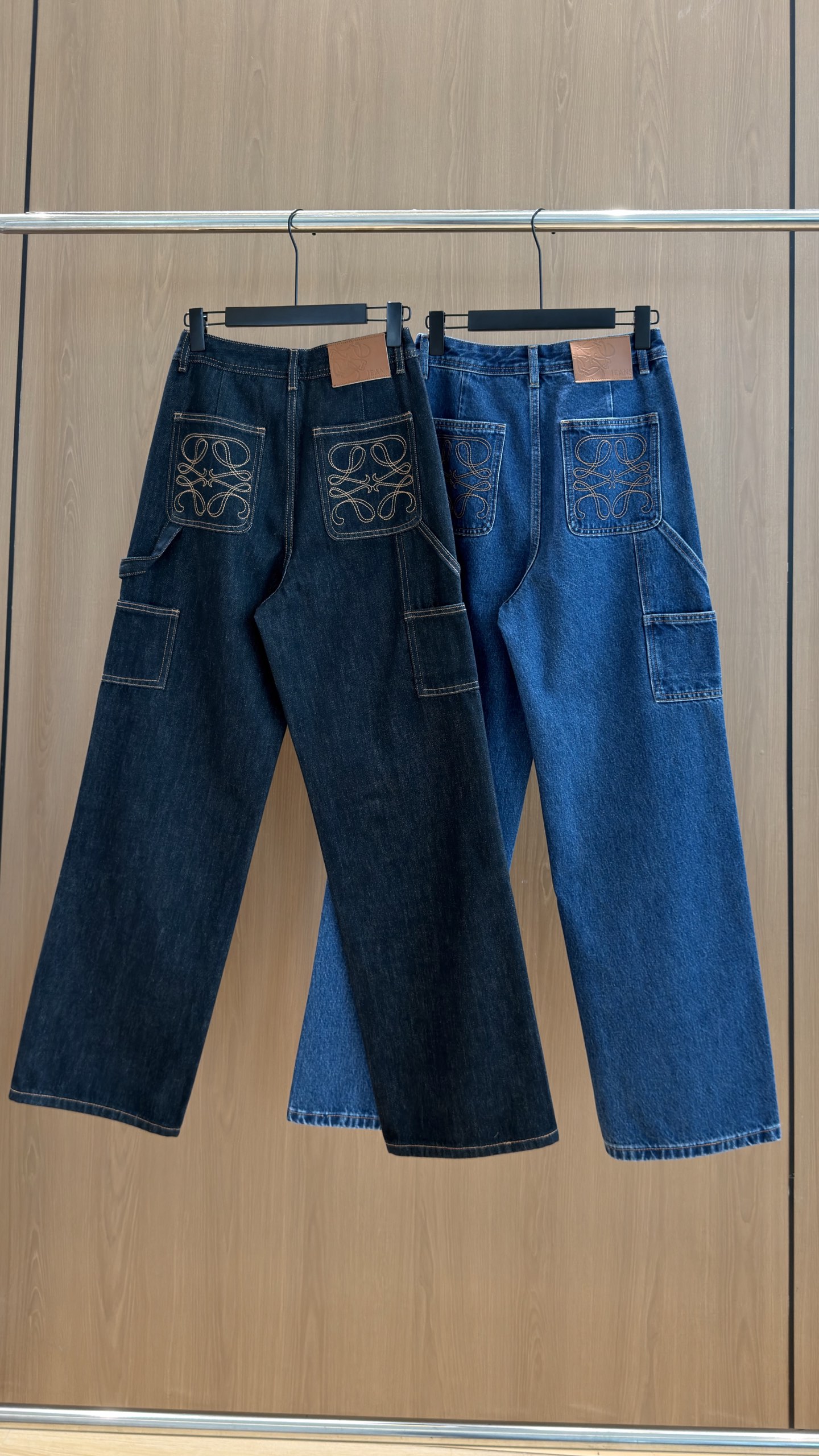 カラーブロック刺繍デニムパンツ 詳細画像 2