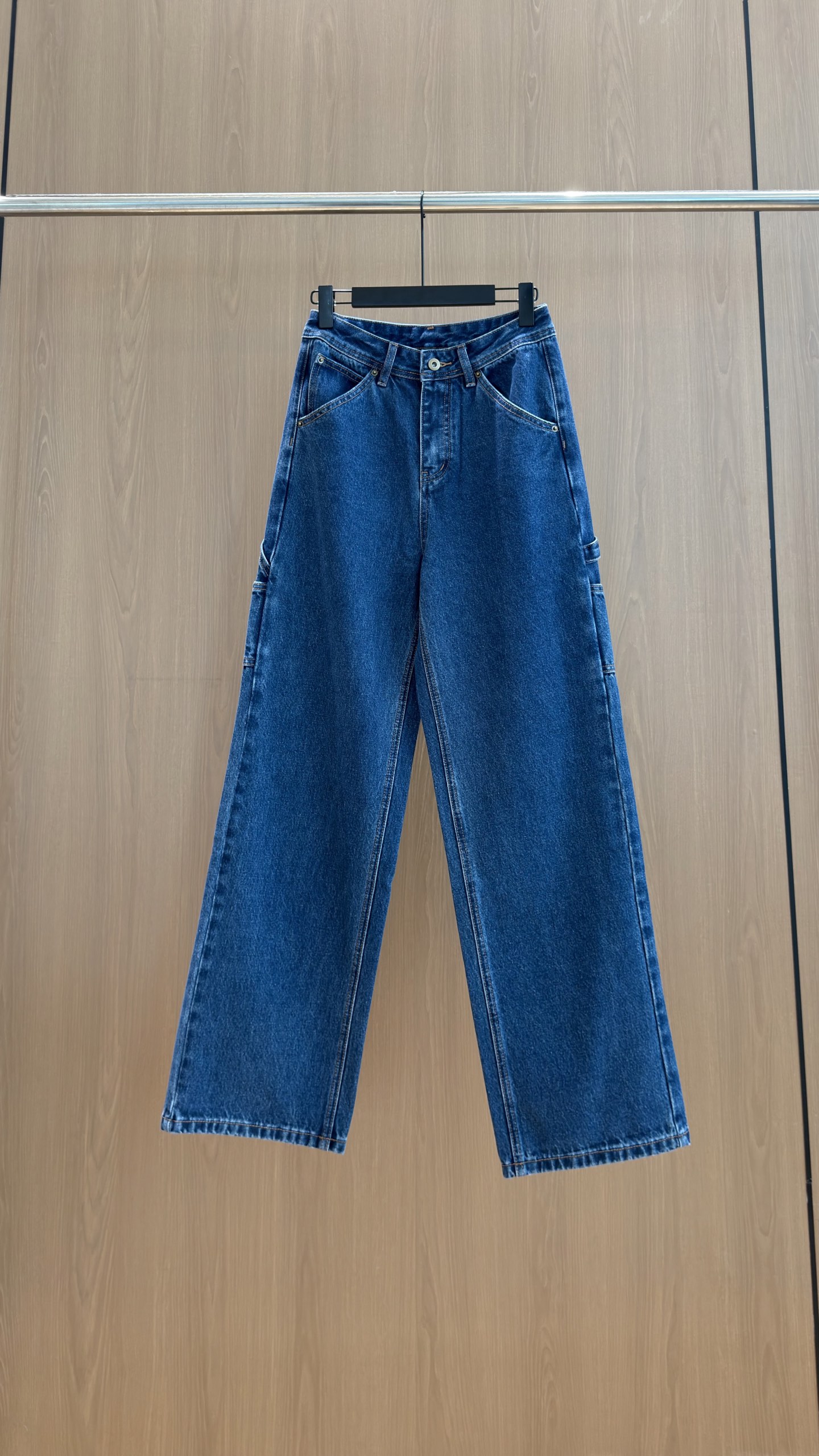 カラーブロック刺繍デニムパンツ 詳細画像 3