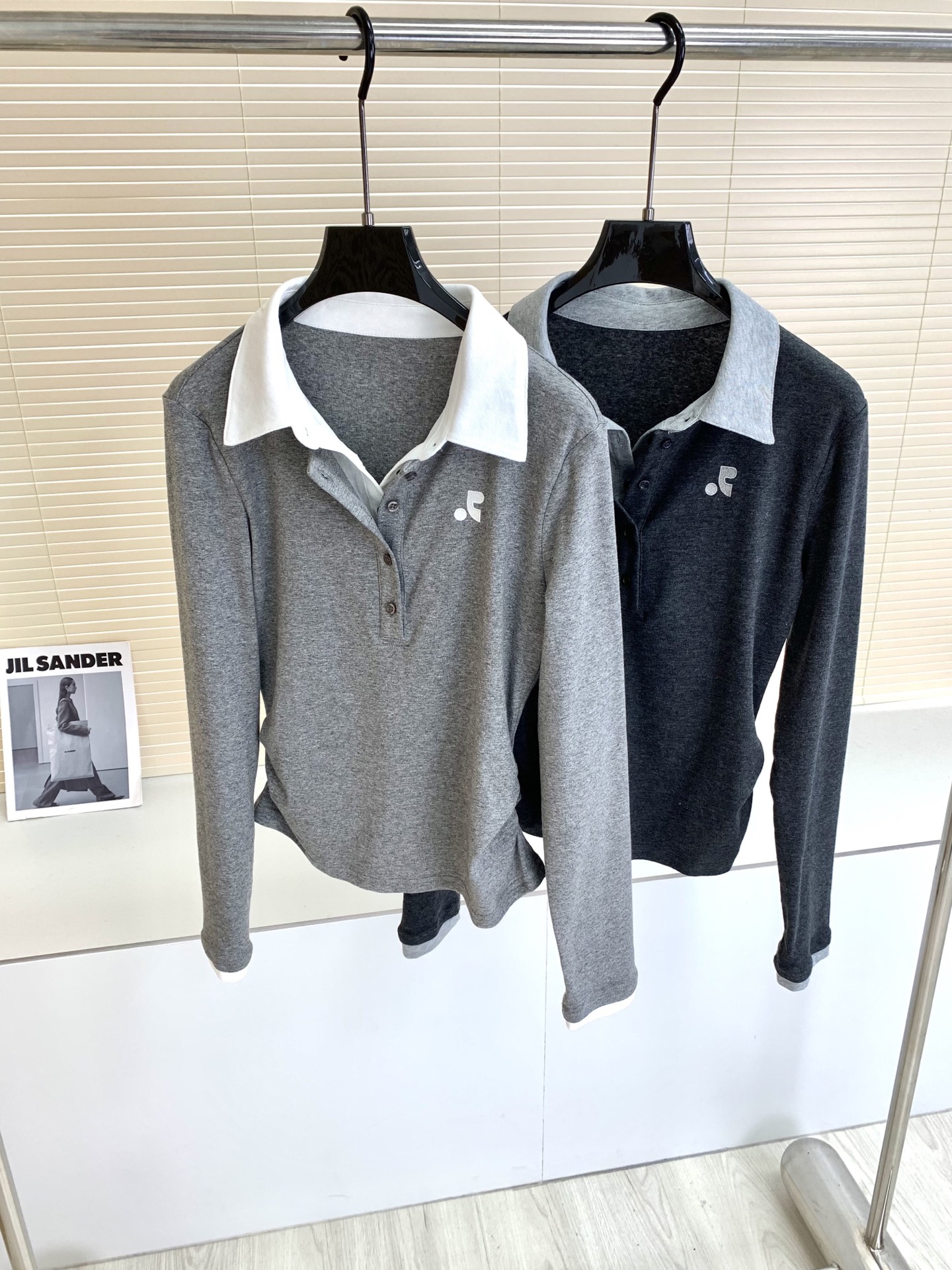ポロ ラルフ ローレン 配色ポロ長袖トップス 詳細画像 1