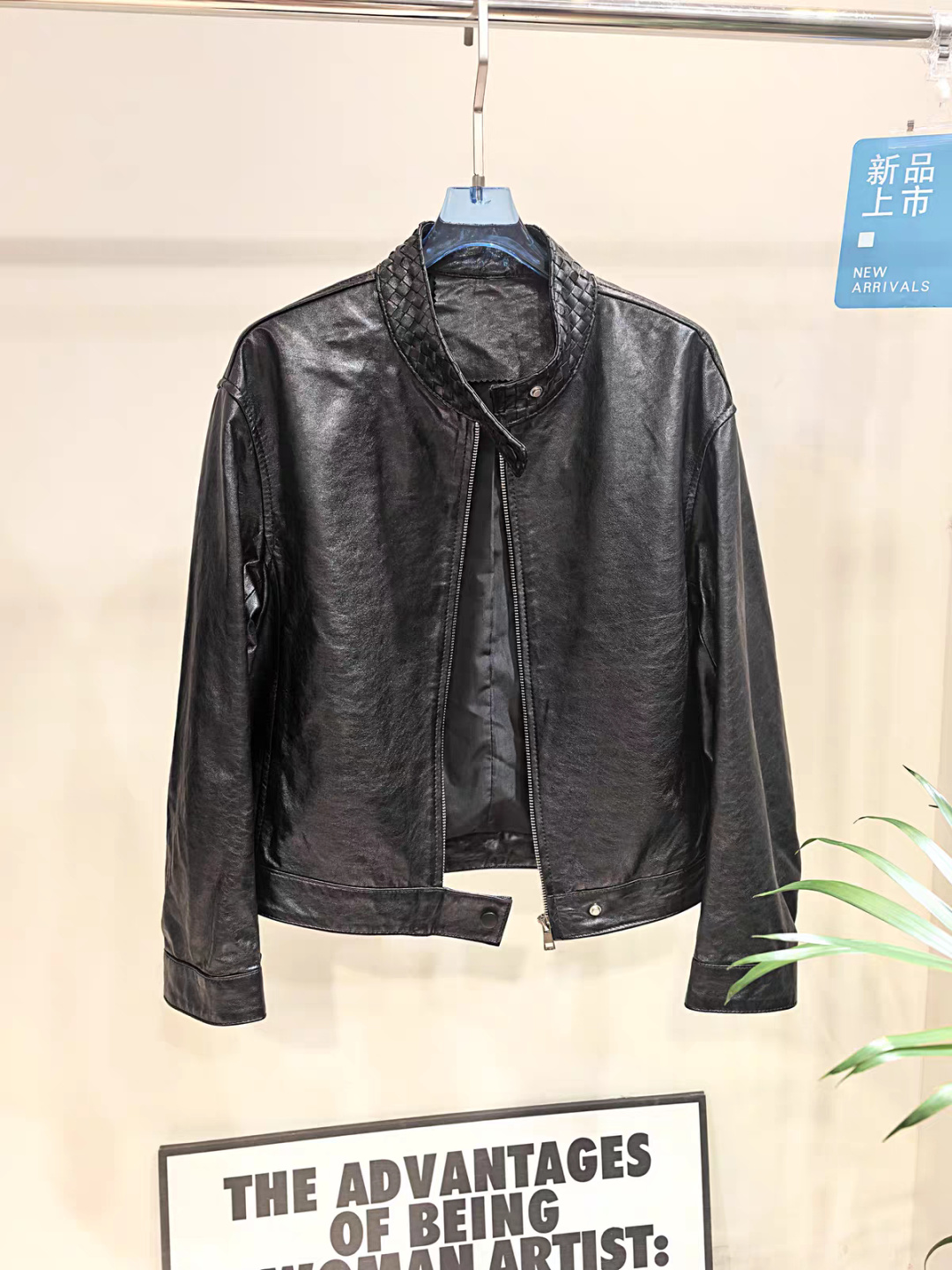 ラムレザー ショートライダースジャケット 詳細画像 2