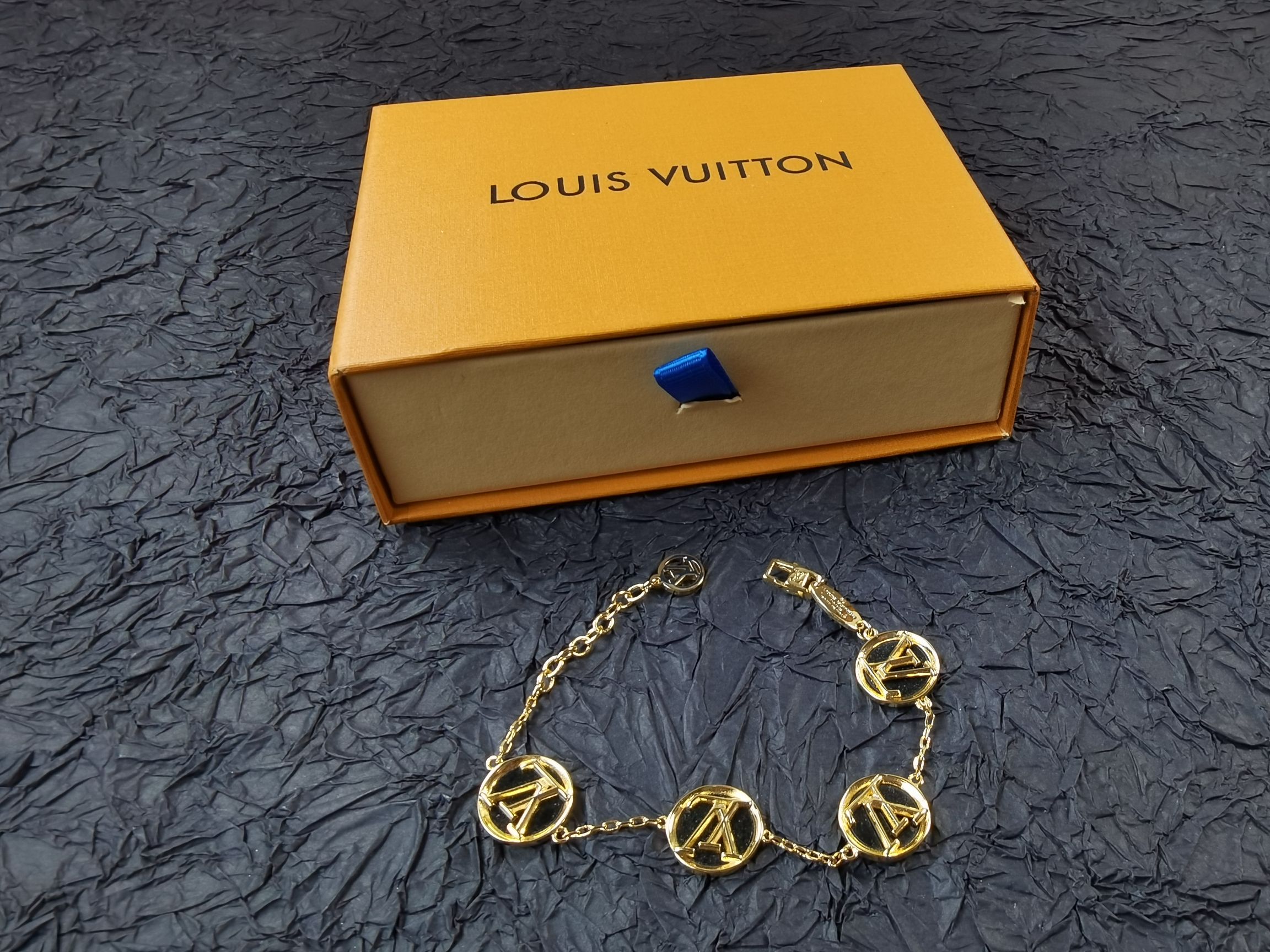 ルイ・ヴィトン LV サークル チェーン ブレスレット ゴールド 詳細画像 3