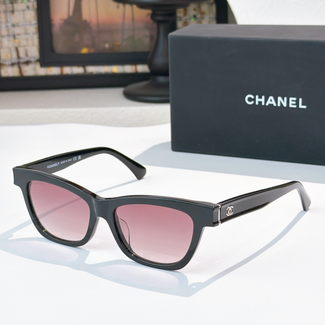 シャネル キャットアイ サングラス ブラック／ピンク CH3512 詳細画像 1