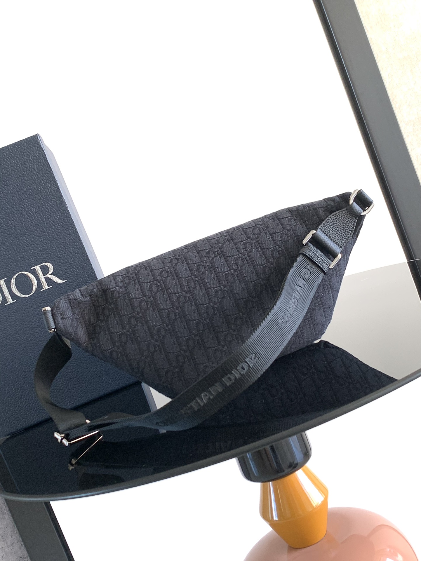 ディオール Dior 8 ベルトバッグ ブラック ディオール オブリーク ジャカード ブラック 1EIBO071YKY_H03E 詳細画像 3