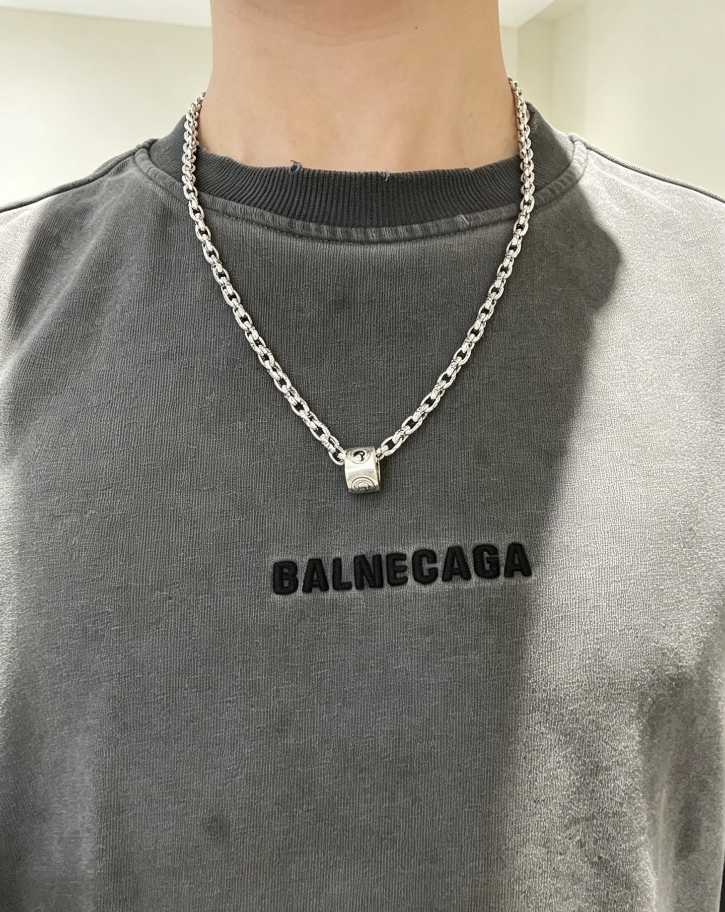 グッチ アンガーフォレスト インターロッキングG チェーンネックレス シルバー 詳細画像 1