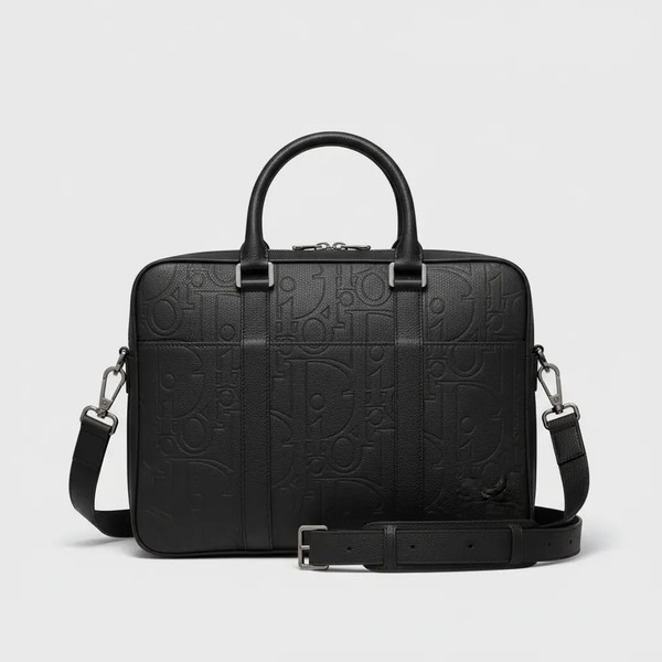 ディオール Dior Gravity レザー ブリーフケース ブラック 1ESBR180CDP