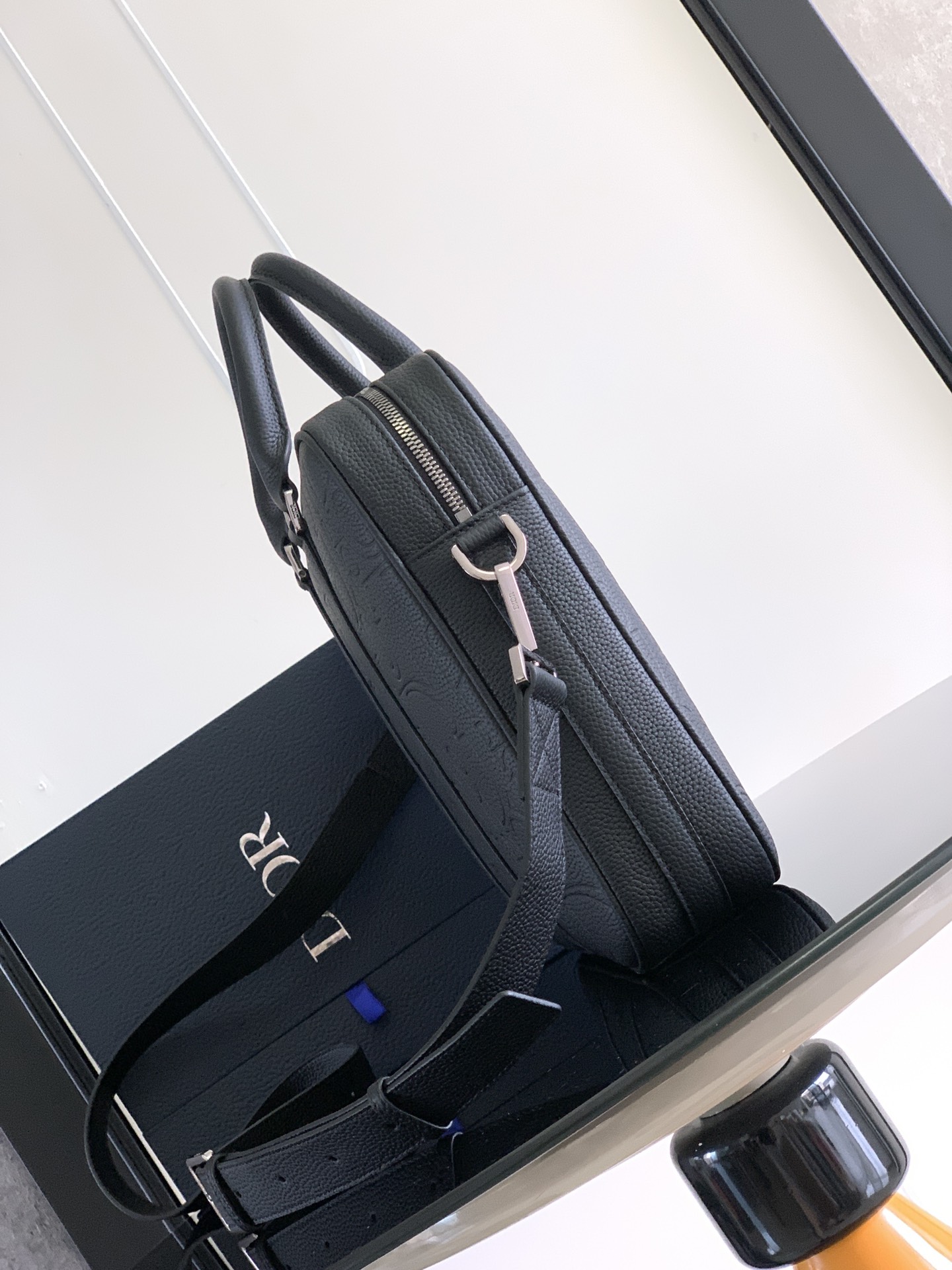 ディオール Dior Gravity レザー ブリーフケース ブラック 1ESBR180CDP 詳細画像 2
