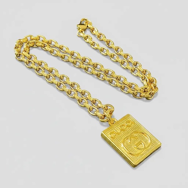 グッチ アンガーフォレスト ダブルG ペンダントネックレス ゴールド