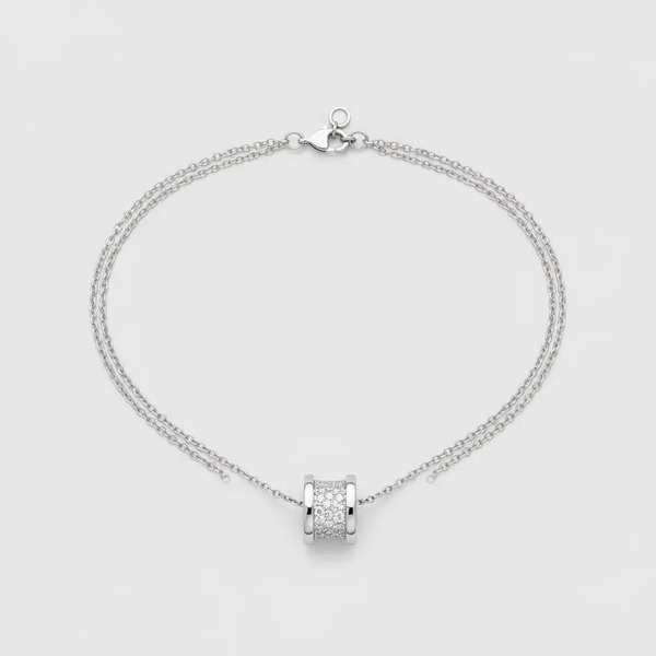 ブルガリ スプリングチェーンネックレス シルバー P66BX045