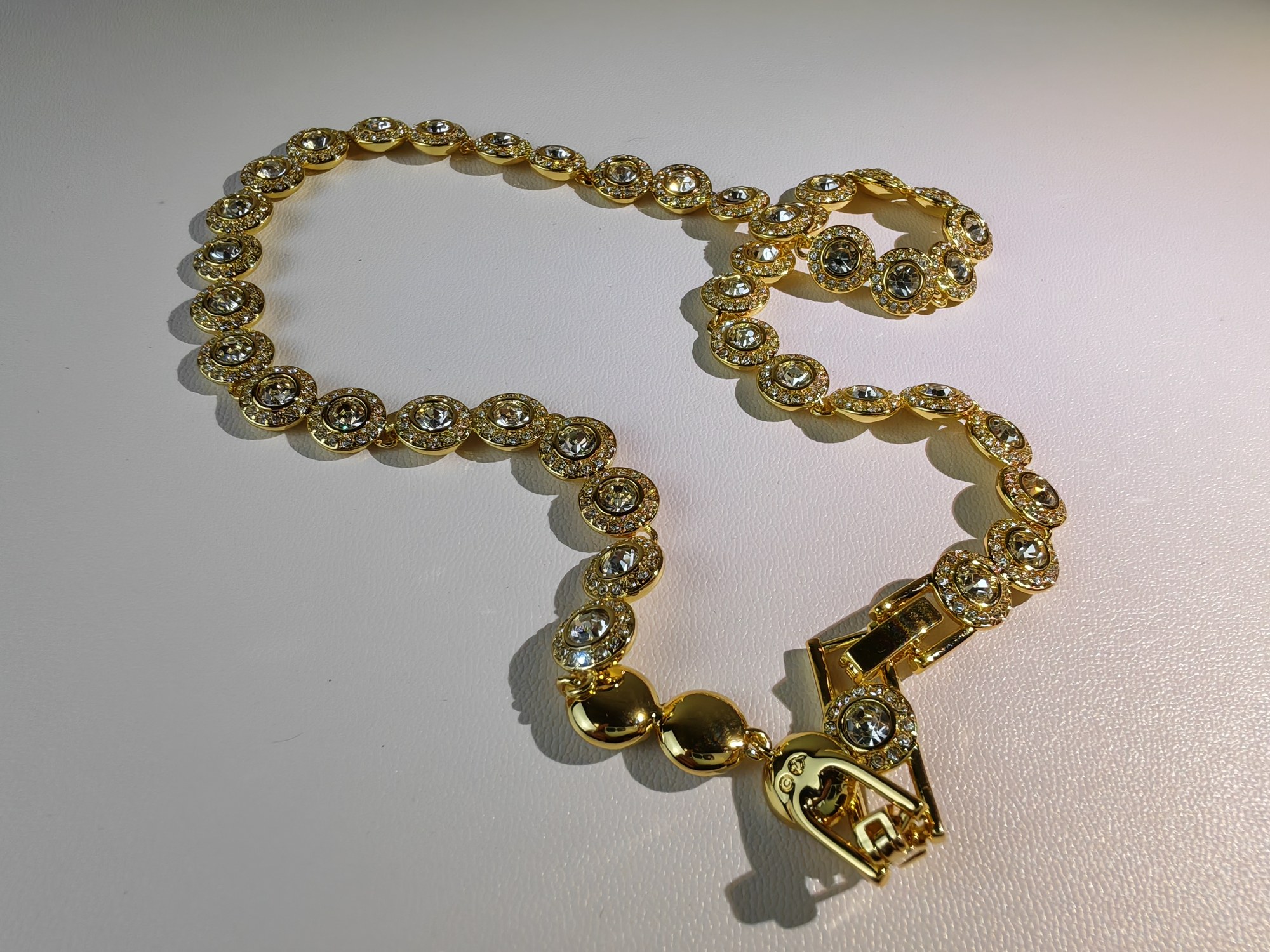 スワロフスキー クリスタルブレスレット ゴールド 詳細画像 2
