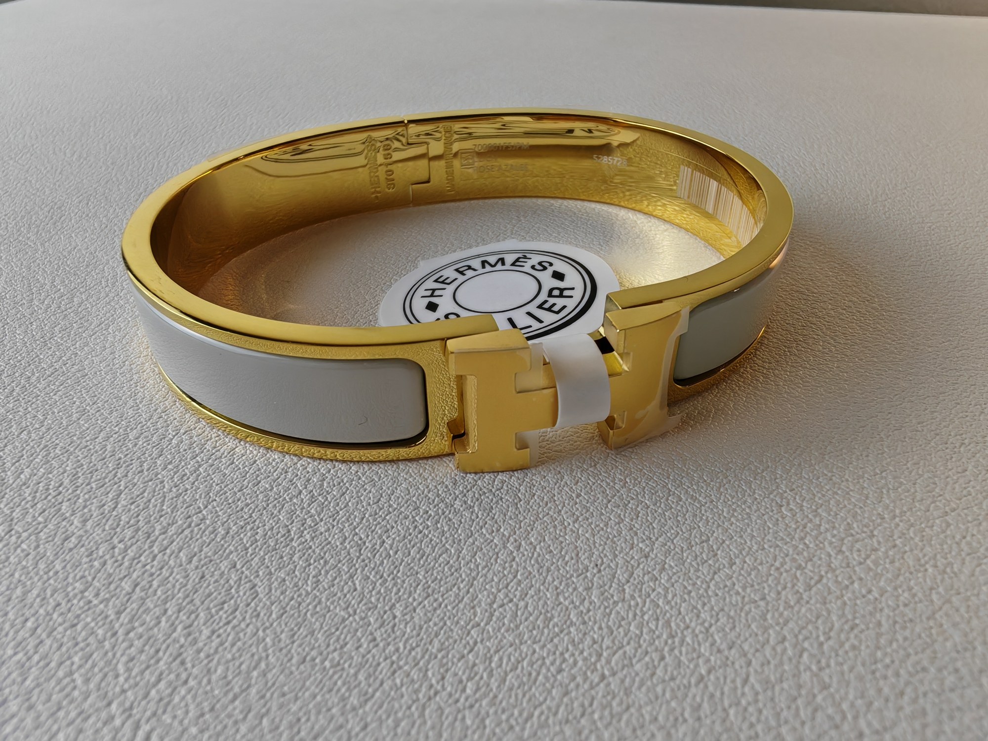 エルメス クリックH エナメル ブレスレット スモークグレー 詳細画像 3